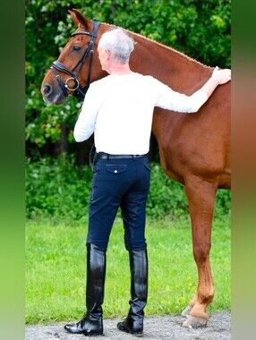 KL Select Evan Men's 32R FS Navy/Black Riding Breeches